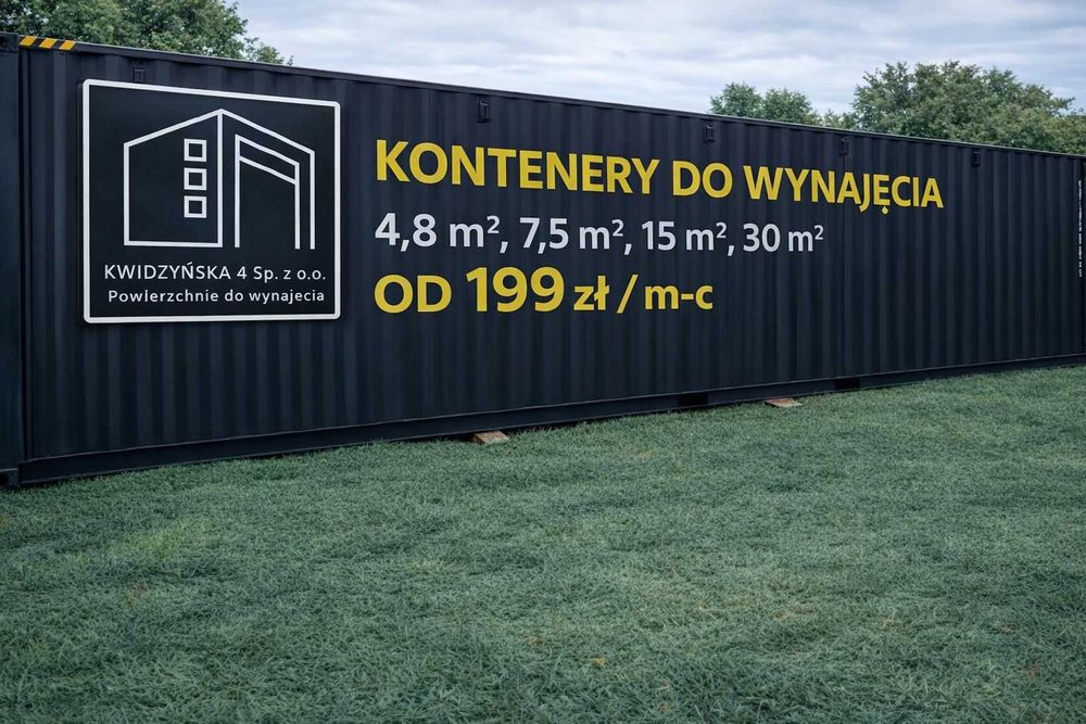 Kontenery magazynowe – wynajem Wrocław/psie pole | od 4,8 m², od 199 zł