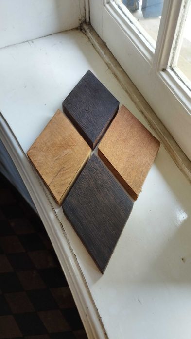 Lote de 1500 Losangos de Madeira p/ Composição de Piso