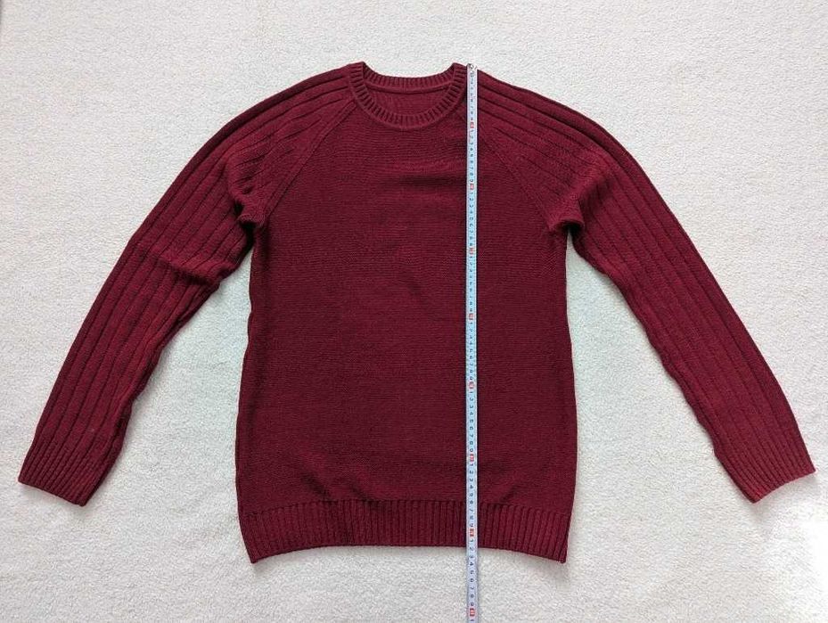 Sweter bawełniany czerwony