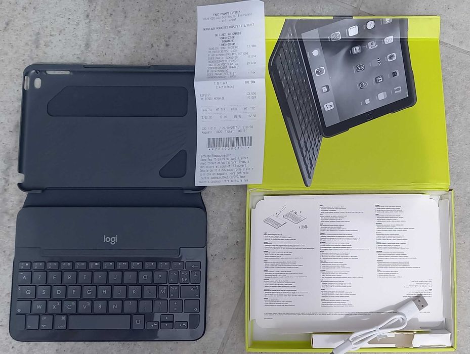 capa com teclado para iPad