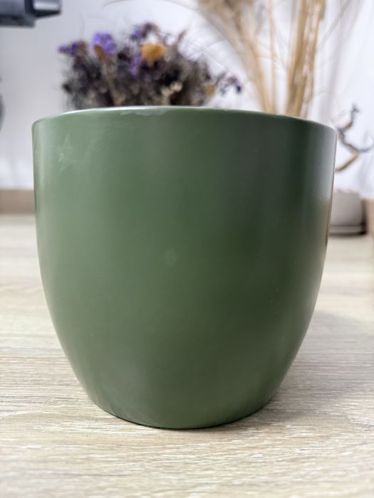 Vaso cerâmica verde
