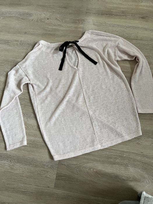 sweter damski dzianinowy Bershka 38 M pudrowy róż