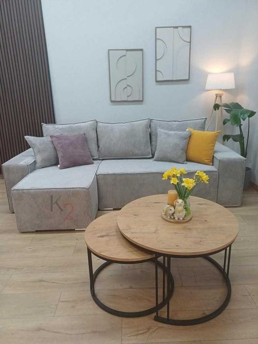 Narożnik Fabio Sofa Łóżko Kanapa z Funkcją spania BONELL USB  + GRATIS