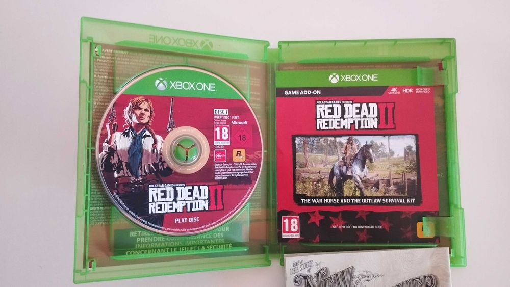 XBOX ONE S/X - Red Dead Redemption 2 - Completo com Mapa (Raridade)