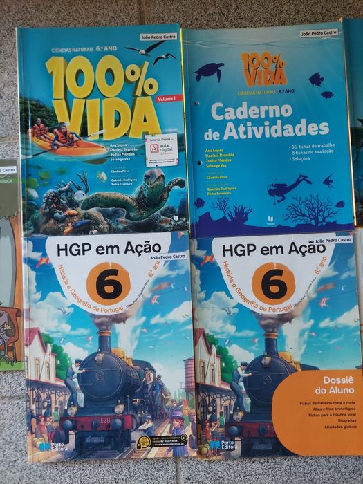 Livros escolares 6 ano