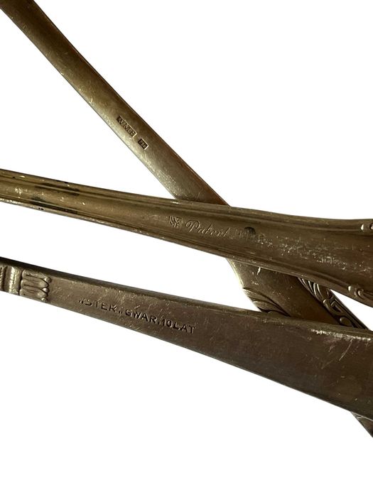 Stare Przedwojenne Sztućce MIX WMF z Monogramem Plater