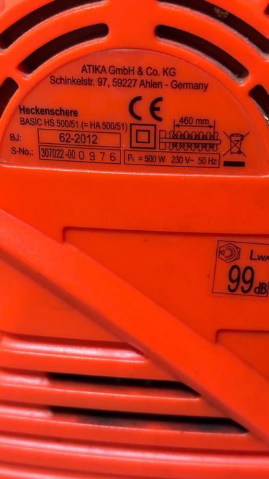 Nożyce do żywopłotu Basic HS 500/51