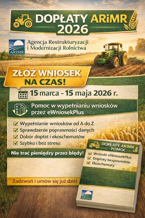 Wypełnianie wniosków do dopłat w ARiMR
