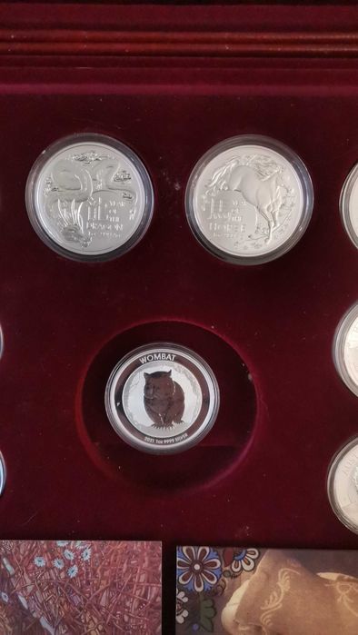 1 доллар серебро Австралия 2019 птицы.