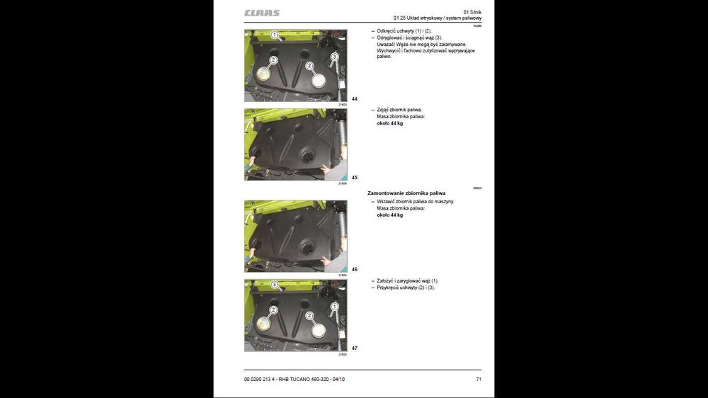 Żniwa 2023- kombajn CLAAS , CASE , NEW HOLLAND instrukcje serwisowe !!