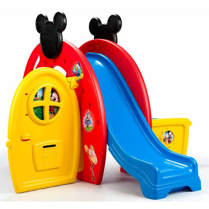 Feber Mickey Activity Slide | Escorrega com Casinha e Área de Brincadeira