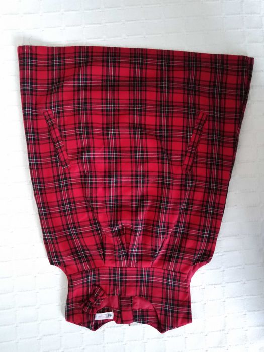 Vestido Vermelho e Negro H&M