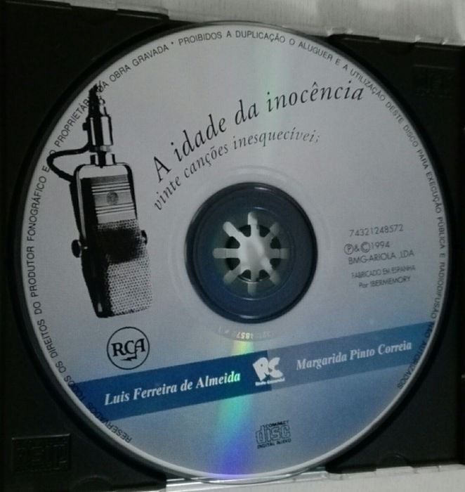 CD - A Idade da Inocência - Vários Artistas - portes incluidos