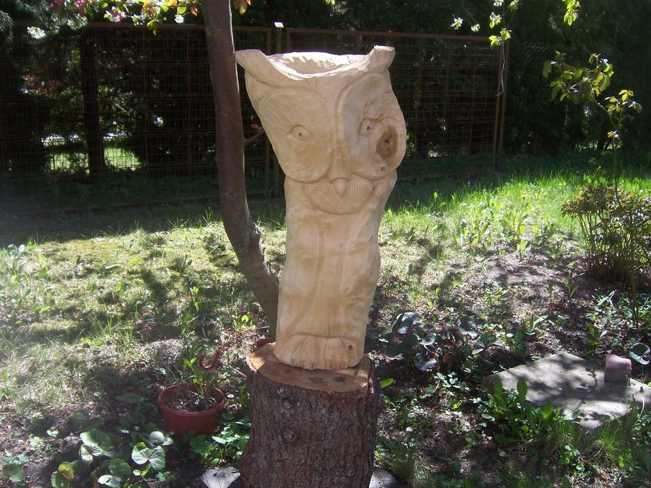 Rzeźby Ogrodowe Z Drewna , Dekoracje Ogrodowe