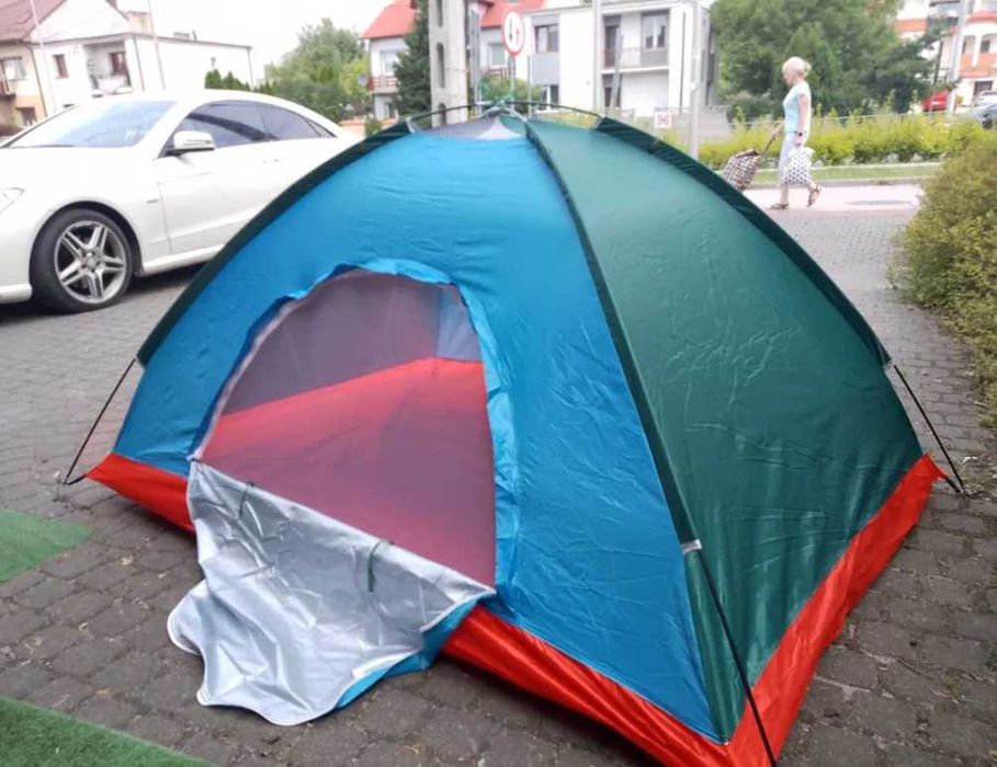 NAMIOT 3 OSOBOWY wędkarski turystyczny 2x1,5m z moskitierą rozkładany
