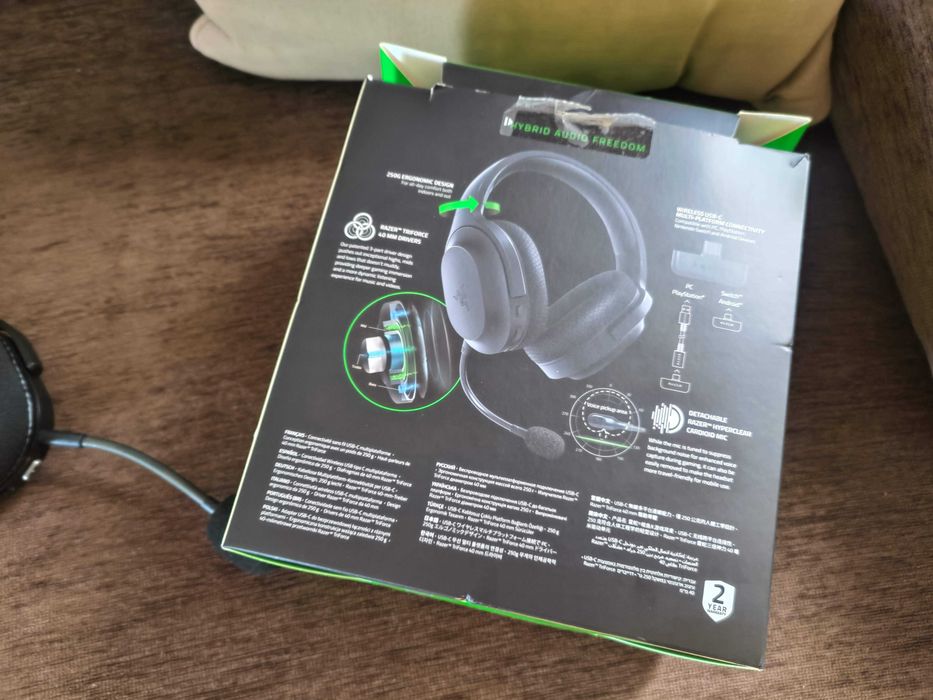Headset Razer Barracuda X Wireless/Bluetooth Preto
