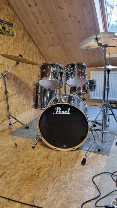 PEARL EXPORT+talerze - perkusja-kompletny zestaw!
