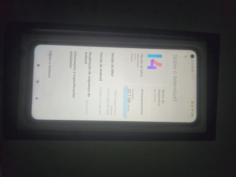 Xiaomi Mi 10T Pro 5G 128gb 8+3 Ram 108 mpx câmara,com cx etc ler Tudo