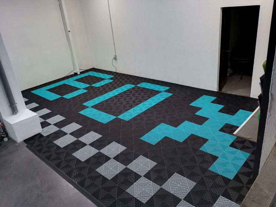 Pavimento Modular Motorsport, Detailling, Oficinas, Lavagens