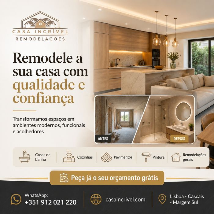 Remodelações, Pinturas e Manutenção em Lisboa, Cascais e Setúbal