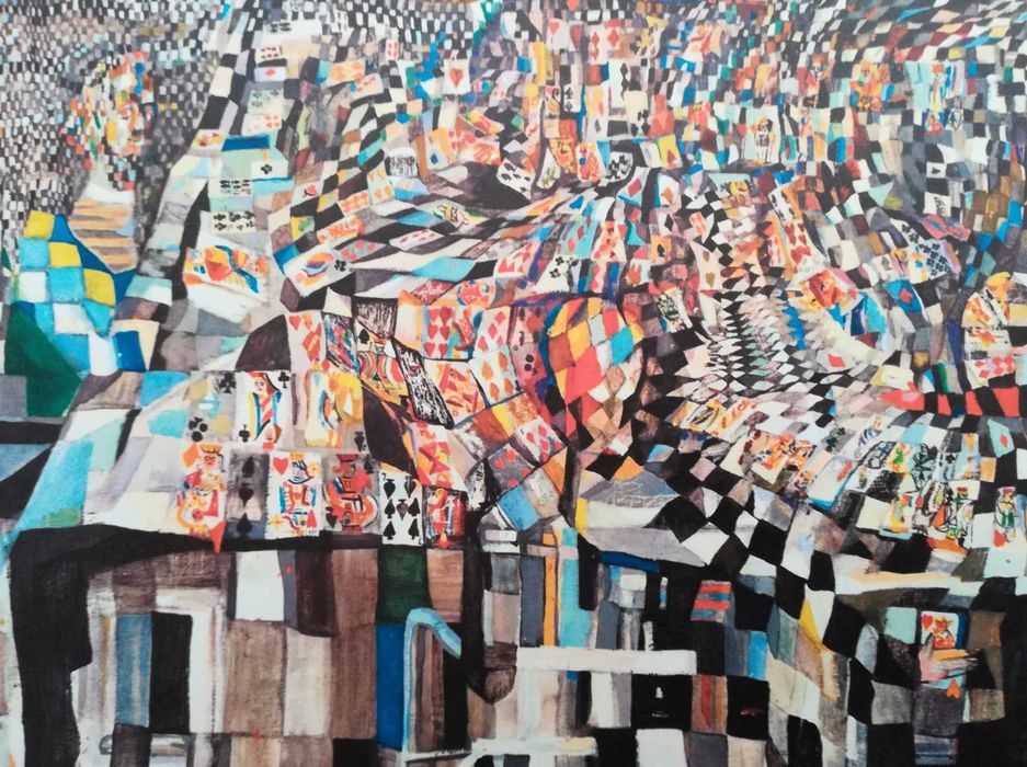 Fotogravura Maria Helena Vieira Da Silva (1908-1992) - Les Jouers de Cartes/Os Jogadores de Cartas