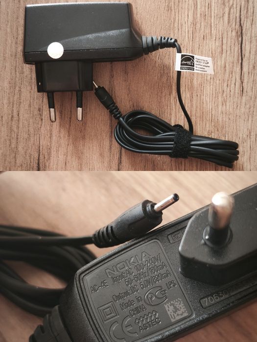 Зарядка Samsung ATADS30EBE / Nokia AC-3E / AC-4E / ACP-12E / AC-6E зарядки. Описание