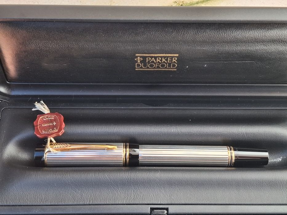 Parker Duofold Internacional Rollerball  prata 925