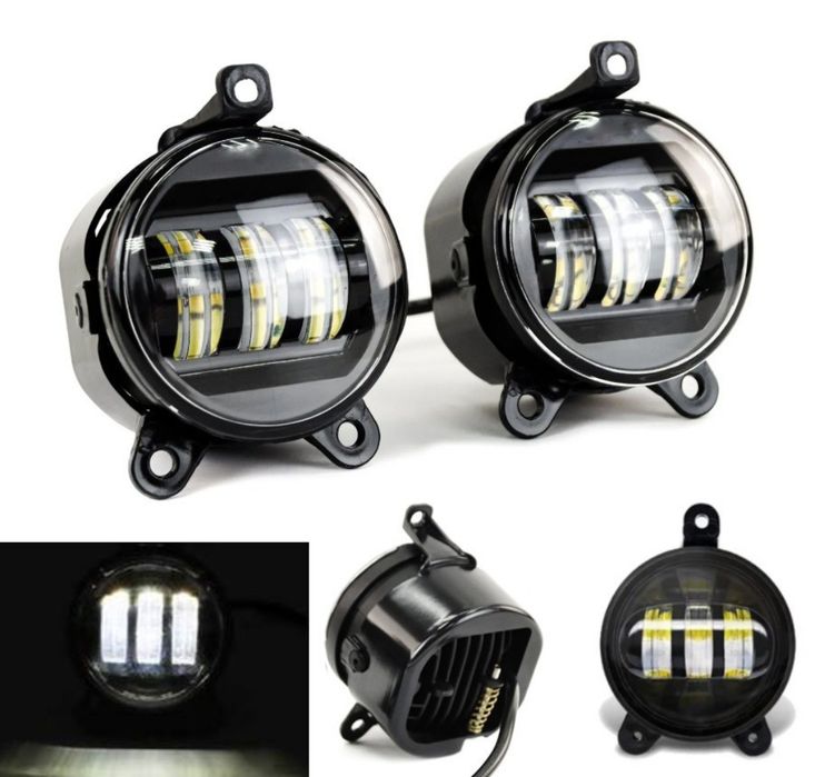 ПТФ фара на приору, доп фара Led ВАЗ 2170, 2171, 2172, 2173 Priora