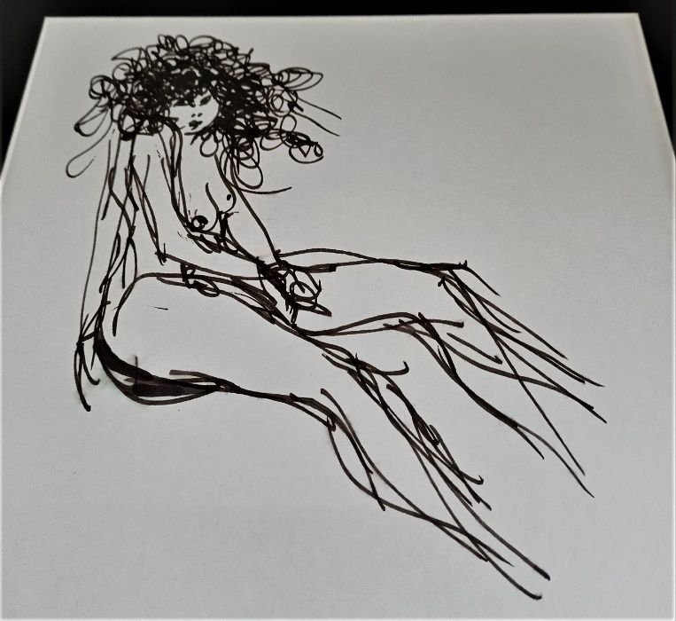 Desenho João Cutileiro Nú Feminino 3