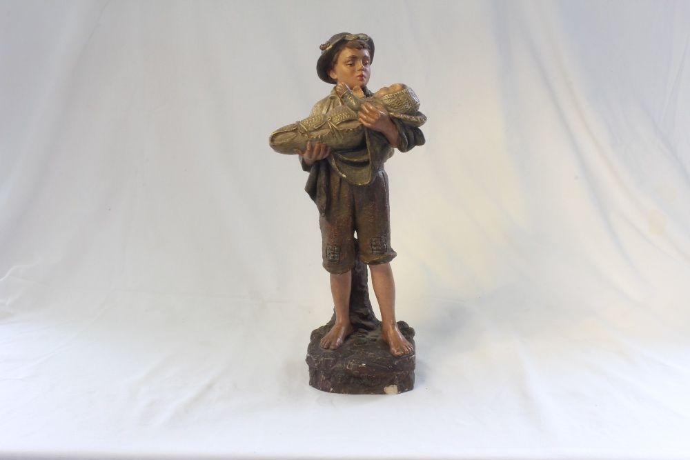 Figura de  Bernard Bloch em Terracota policromada anos 30