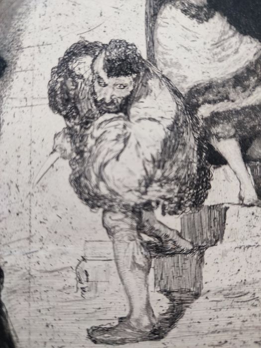 Kopia grafiki - Max Klinger- "Rivolen" 1984r.