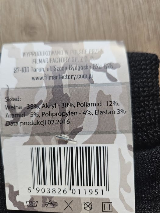 Skarpetki zimowe ws czarne