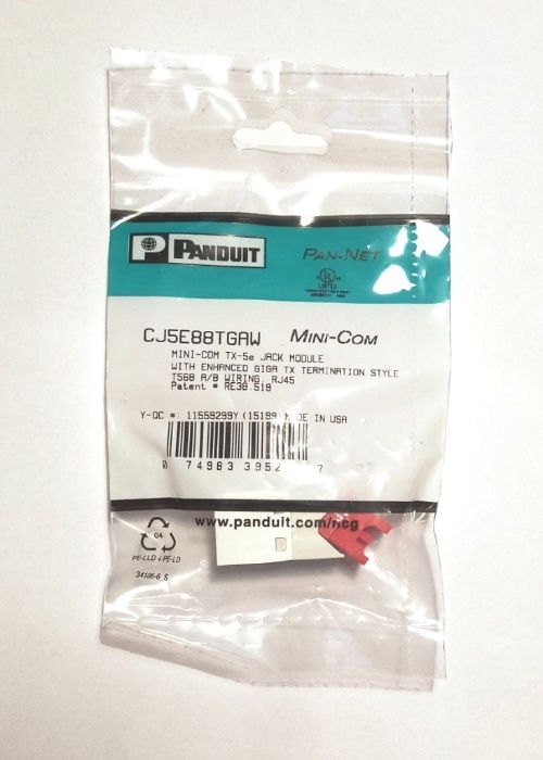 Модуль Panduit CJ5E88TGAW с большой скидкой!: 80 грн. - Аксесуари й ...