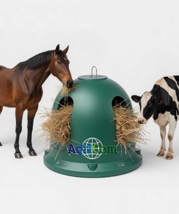 Paśnik dzwon na bele siana dla bydła koni solidny 4 stanowiska