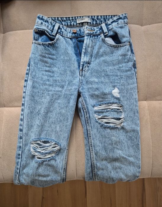 Jeansy Mom Jeans i Wide leg