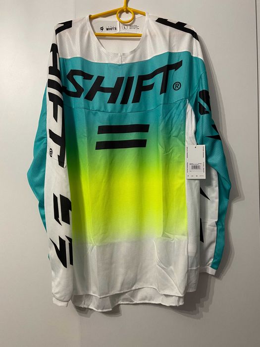 Bluza Shift White Label MX (Aqua)(cross,quad,enduro,mtb,dh)
