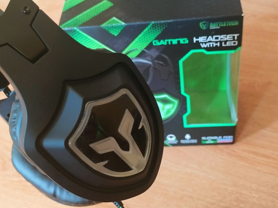 Słuchawki z mikrofonem Battletron Gaming Headset LED