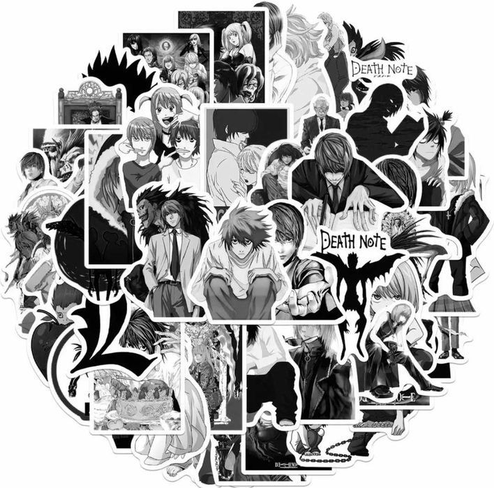 Zestaw DEATH NOTE Notatnik Śmierci pióro zakładka naszyjnik naklejki