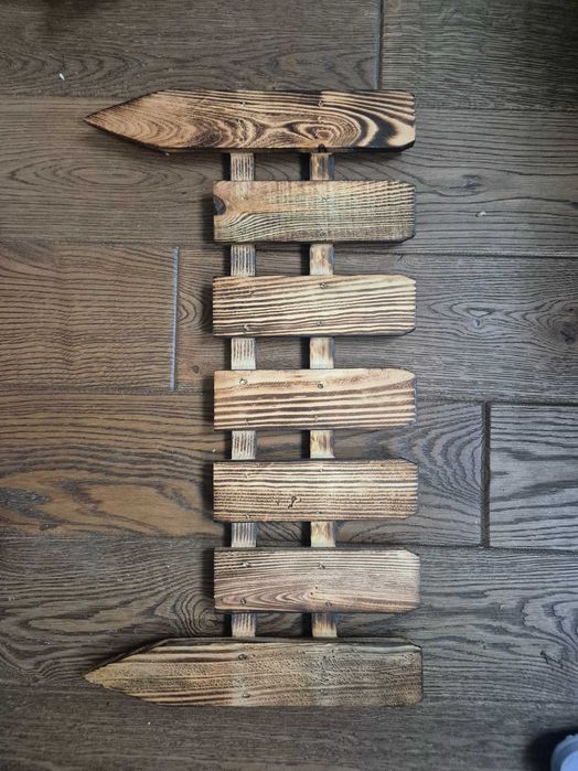 Płotki palisada drewniana komplet 14 sztuk NOWE