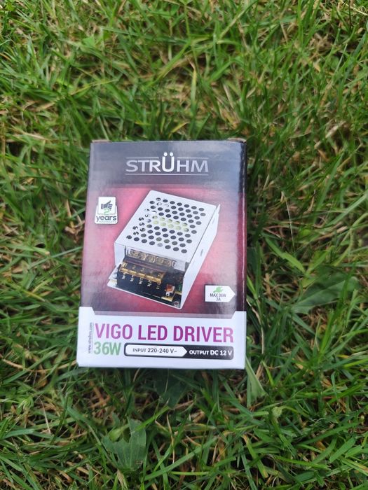 Zasilacz elektroniczy do LED VIGO DRIVER 36W 12V DC 3A STRUHM