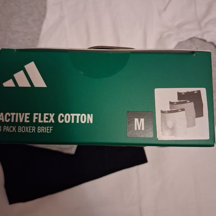 Bokserki bawełniane 3 sztuki marki Adidas rozmiar M