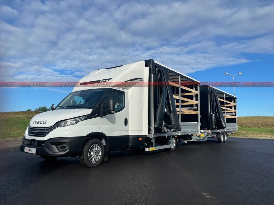 Iveco 35S21HA8 ZESTAW 25EP  AUTOMAT8b + PNEUMAT 207 KM , Tylne Spanie 10 ep + Przyczepa 15 ep