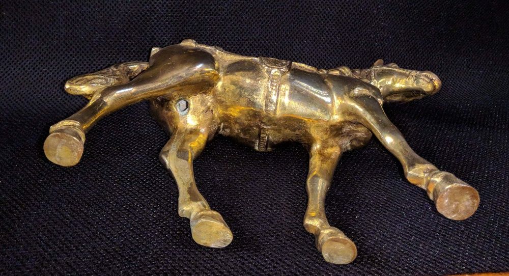 Escultura Cavalo Latão