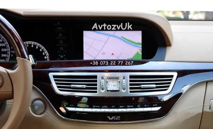 Дисплей w221 c216 Mercedes-Benz S350 Магнітола CL CDI Android CarPlay