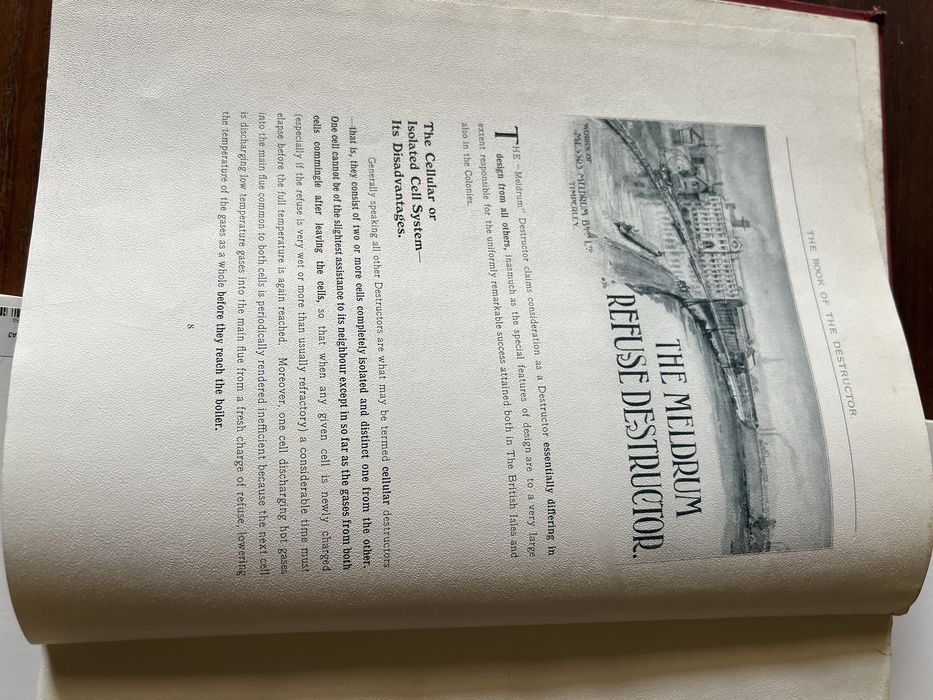 MOÇAMBIQUE - Proposta de aquisição de incineradora - Carta antiga de 1908 - Acompanha livro THE BOOK OF THE DESTRUCTOR