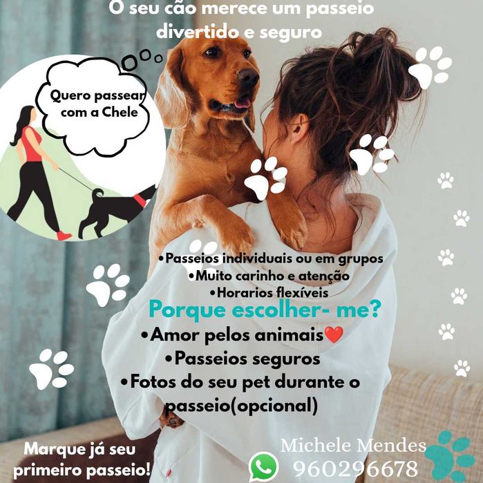Passeios divertido com o seu pet! Cuide bem de quem te ama!