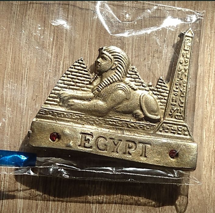 Sfinx,Piramidy i Obelisk/Made in Egypt/Nowy Magnes/Pamiątka Z Egiptu