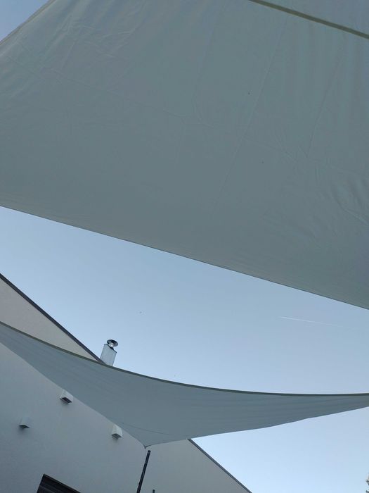 Toldo Vela de Sombra Impermeable Triangular 4x4x5.65m