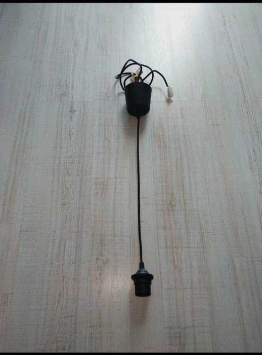 Cabo preto para candeeiro suspenso IKEA