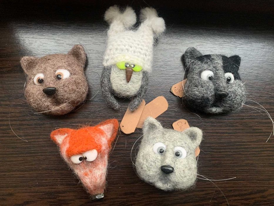 Шерстяные броши - на подарок или для собственного удовольствия!